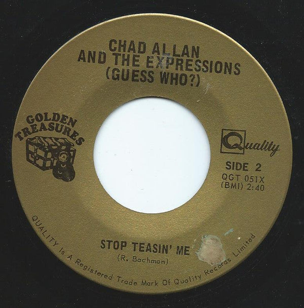 Chad Allan And The Expressions* - (Guess Who?)* : Shakin' All Over (7", Single, RE)