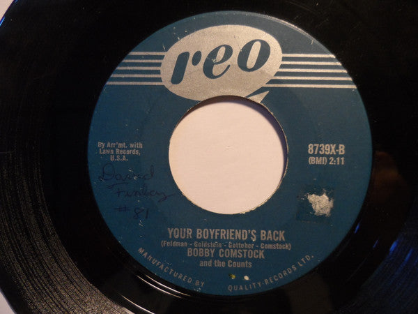 Bobby Comstock & The Counts : This Little Love Of Mine (7", Single)