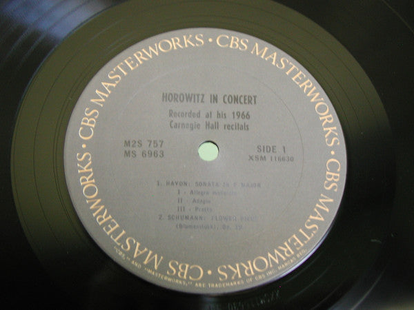 Vladimir Horowitz : Horowitz In Concert (Recorded At His 1966 Carnegie Hall Recitals) (2xLP, RE, Gat)