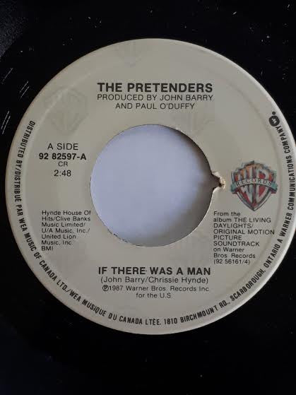 The Pretenders : If There Was A Man (7", Single)