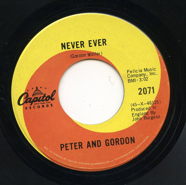 Peter & Gordon : Greener Days (7", Single)