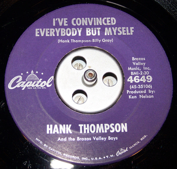 Hank Thompson : Lost John / I've Convinced Everybody But Myself (7", Single)