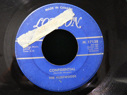 The Fleetwoods : Confidential (7")