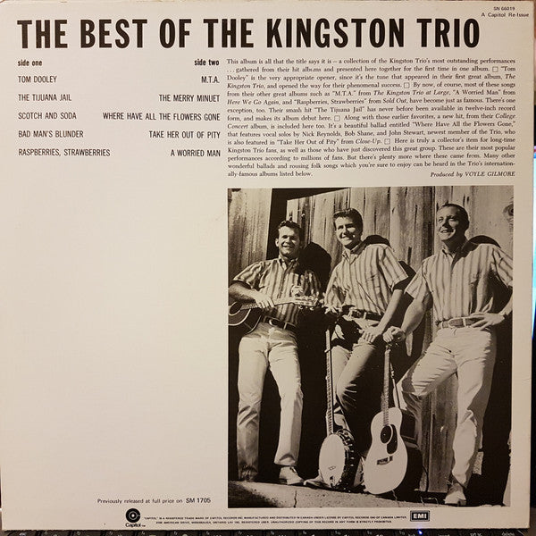 Kingston Trio : The Best Of The Kingston Trio (LP, Comp, RE)