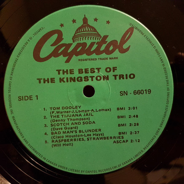 Kingston Trio : The Best Of The Kingston Trio (LP, Comp, RE)