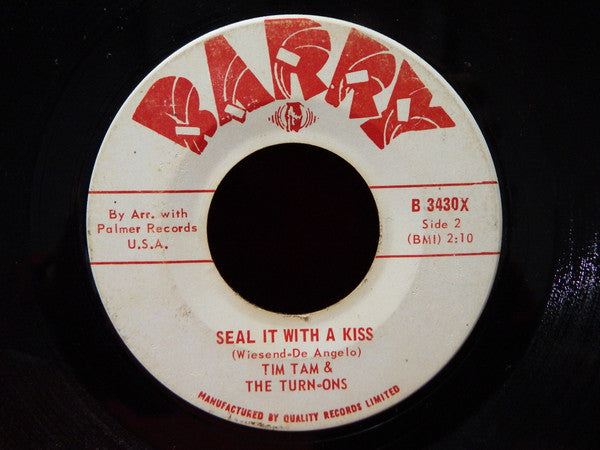 Tim Tam And The Turn-Ons : Cheryl Ann / Seal It With A Kiss (7", Single)