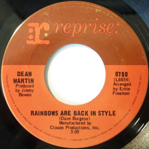 Dean Martin : Not Enough Indians (7", Single)