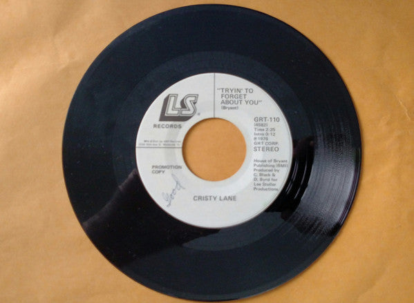 Cristy Lane : Tryin' To Forget About You   (7", Promo)
