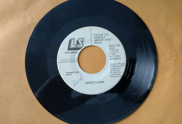 Cristy Lane : Tryin' To Forget About You   (7", Promo)
