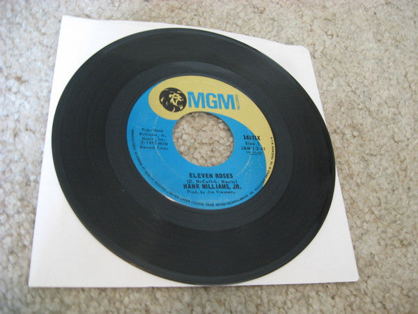 Hank Williams Jr. : Eleven Roses / Richmond Valley Breeze (7", Single)