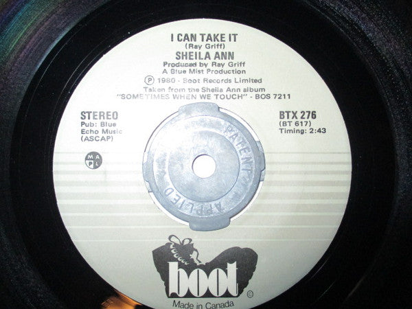 Sheila Ann : I Can Take It (7", Single)