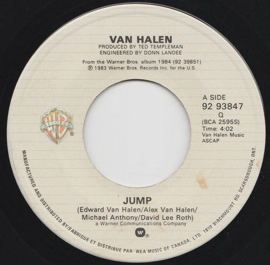 Van Halen : Jump (7", Single)