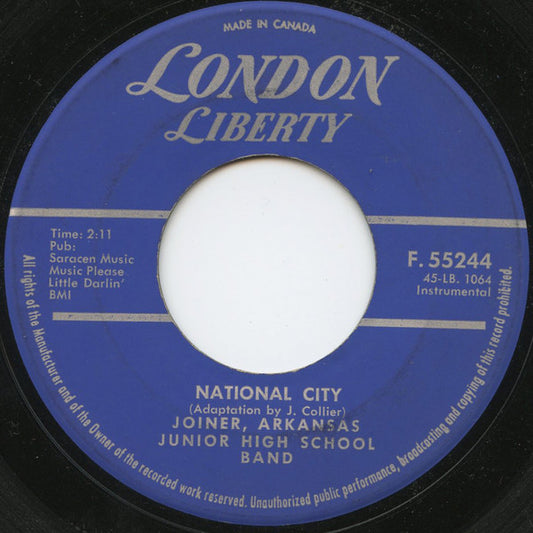Joiner, Arkansas Junior High School Band : National City (7", Single)