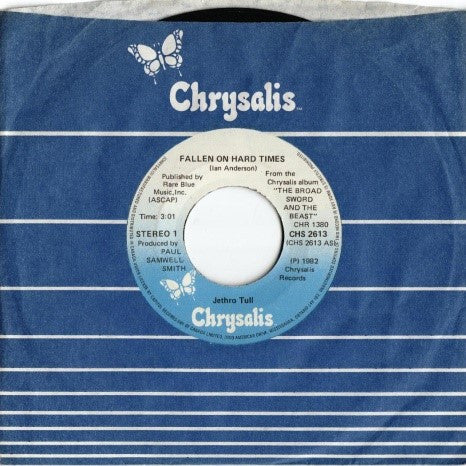 Jethro Tull : Fallen On Hard Times/ Pussy Willow (7", Single)