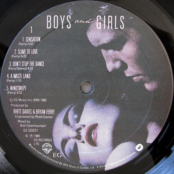 Bryan Ferry : Boys And Girls (LP, Album, Pic)