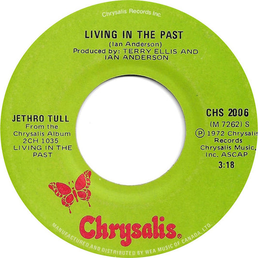 Jethro Tull : Living In The Past / Christmas Song (7", RP)