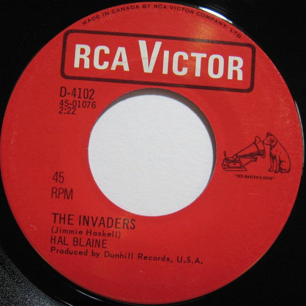 Hal Blaine : Secret Agent Man / The Invaders (7")