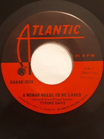 Tyrone Davis : Can I Change My Mind / A Woman Needs To Be Loved (7", Single)