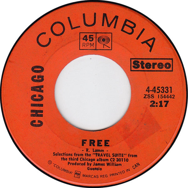 Chicago (2) : Free (7", Single)