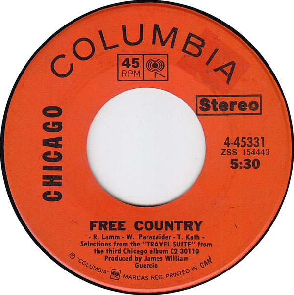 Chicago (2) : Free (7", Single)