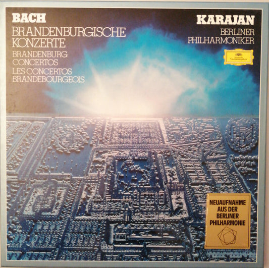 Bach*, Karajan*, Berliner Philharmoniker : Brandenburgische Konzerte / Brandenburg Concertos / Les Concertos Brandebourgeois (2xLP + Box)