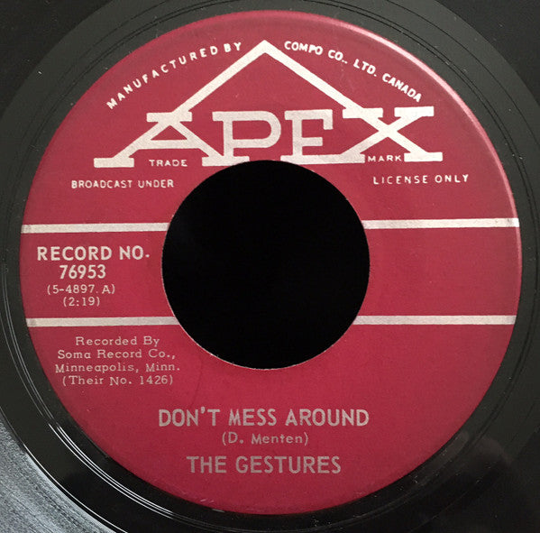 The Gestures : Don't Mess Around / Candlelight  (7", Single,   )