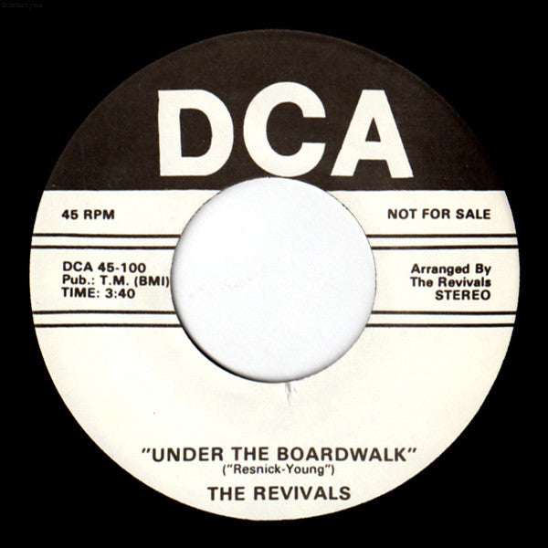 The Revivals (3) : Under The Boardwalk / I Believe (7", Promo)