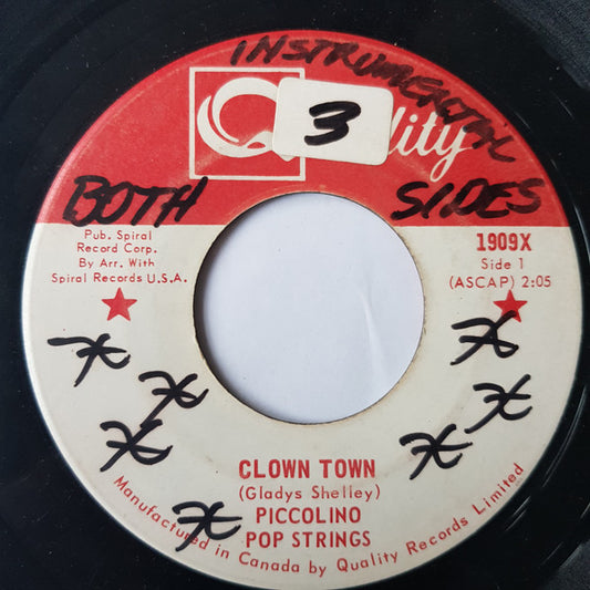 Piccolino Pop Strings : Clown Town / Vous Etes Beau (7", Single)