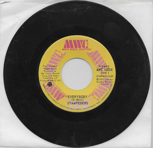 The Stampeders : Everybody (7", Single)
