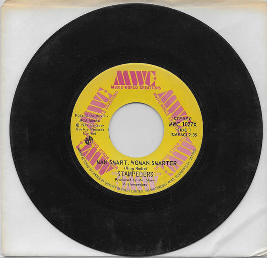 The Stampeders : Man Smart, Woman Smarter (7", Single)