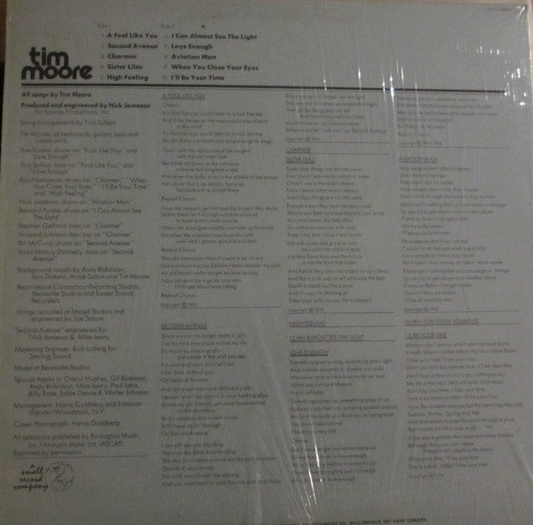 Tim Moore : Tim Moore (LP, Album)