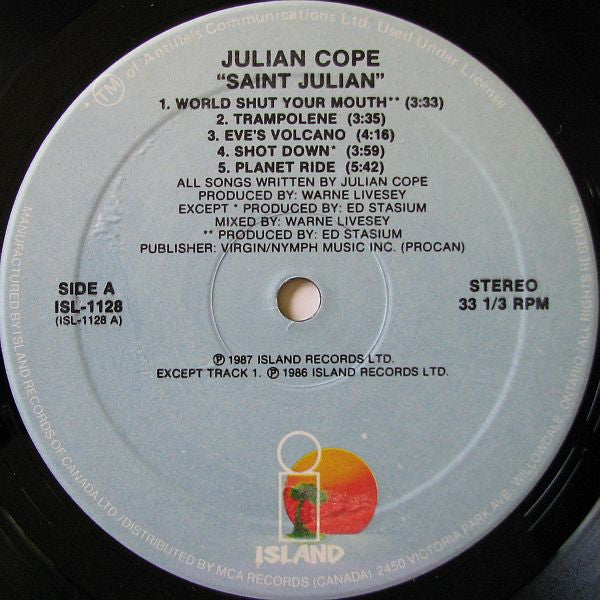 Julian Cope : Saint Julian (LP, Album)