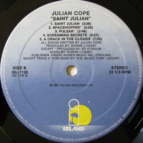 Julian Cope : Saint Julian (LP, Album)