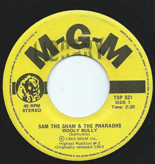 Sam The Sham & The Pharaohs : Wooly Bully (7", RE)