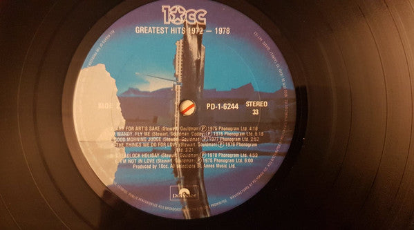 10cc : Greatest Hits 1972-1978 (LP, Comp)