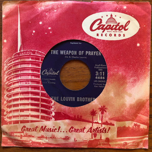 The Louvin Brothers : The Great Atomic Power / The Weapon Of Prayer (7", Single)