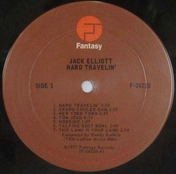 Ramblin' Jack Elliott : Hard Travelin' (LP, RE + LP, RE + Comp, RE)
