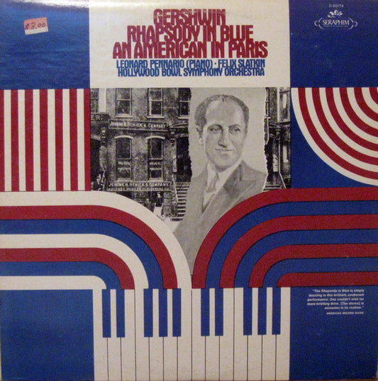 Gershwin* - Leonard Pennario - Felix Slatkin And Hollywood Bowl Symphony Orchestra* : Rhapsody In Blue / An American In Paris (LP)