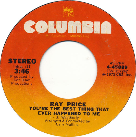 Ray Price : You're The Best Thing That Ever Happened To Me (7", Single, Styrene)