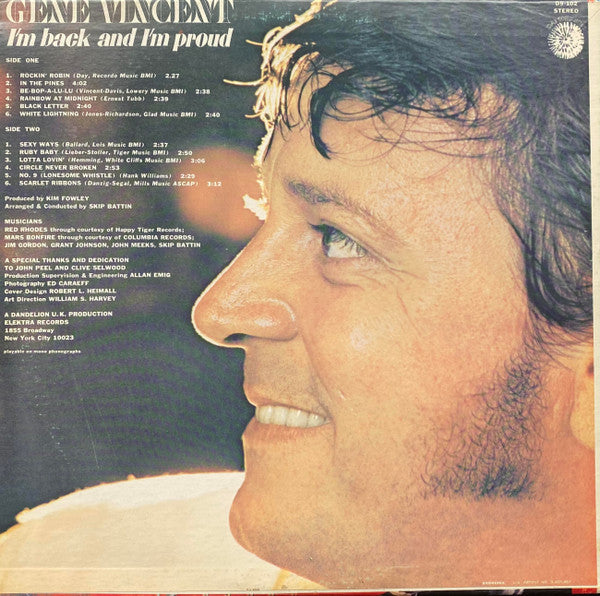 Gene Vincent : I'm Back And I'm Proud (LP, Album)
