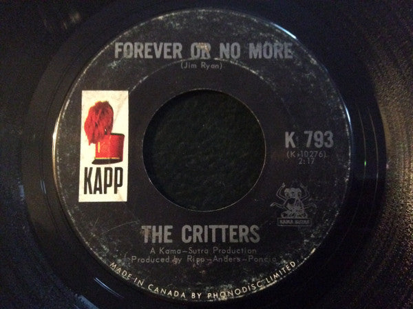 The Critters : Bad Misunderstanding / Forever Or No More (7", Single)