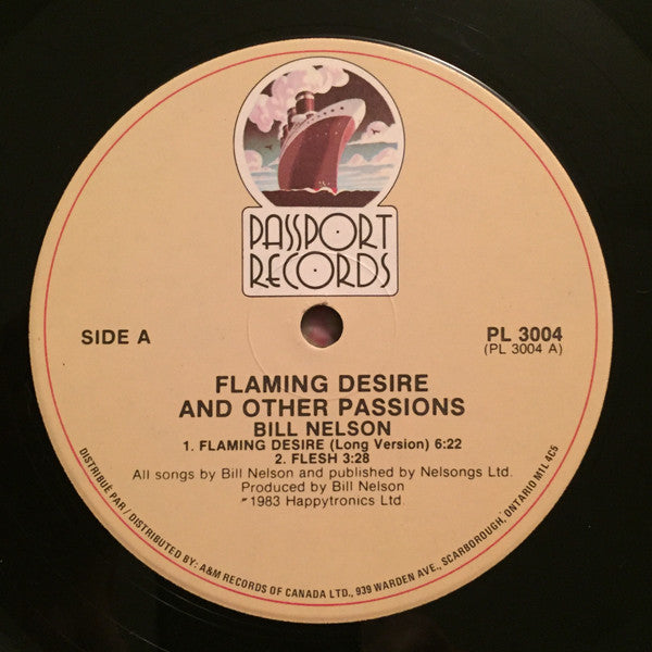 Bill Nelson : Flaming Desire And Other Passions (12", Maxi)
