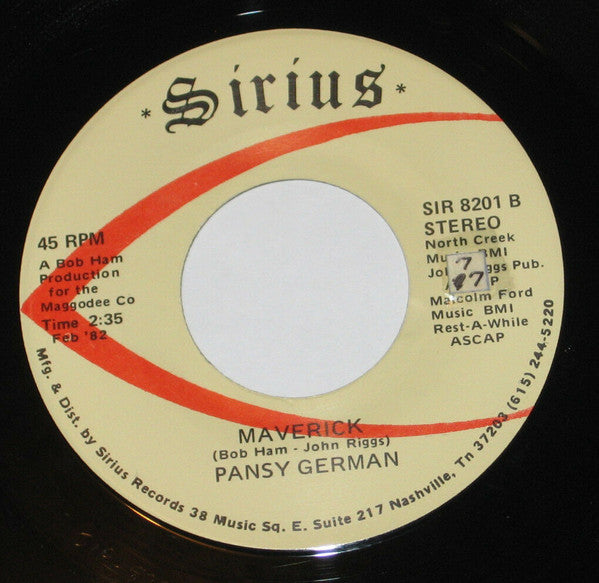 Pansy German : Love Is Sweet (When It's Made Right) (7", Single)