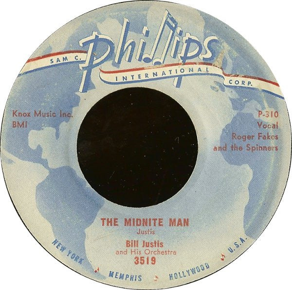 The Bill Justis Orchestra : Raunchy / The Midnite Man (7", Single)