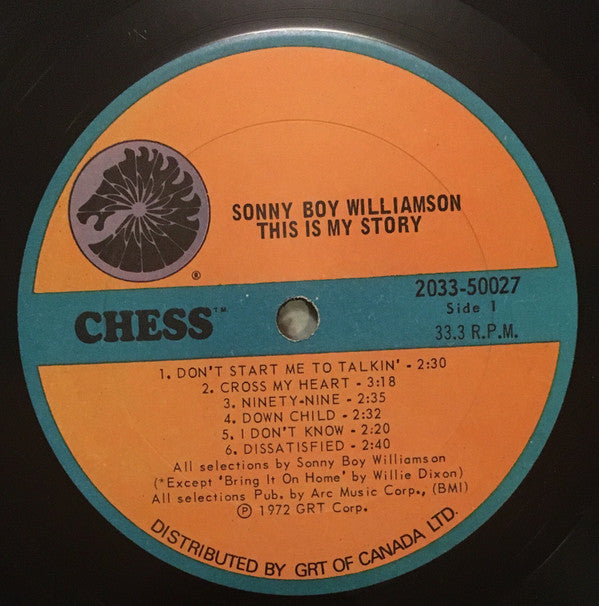 Sonny Boy Williamson (2) : This Is My Story (2xLP, Comp, Gat)