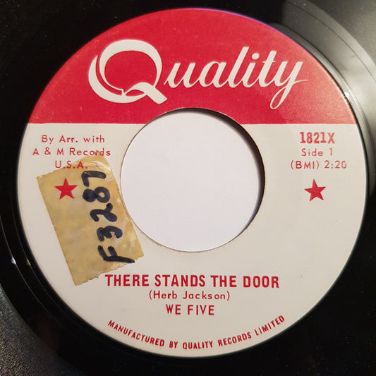 We Five : There Stands The Door / Somewhere (7", Single)