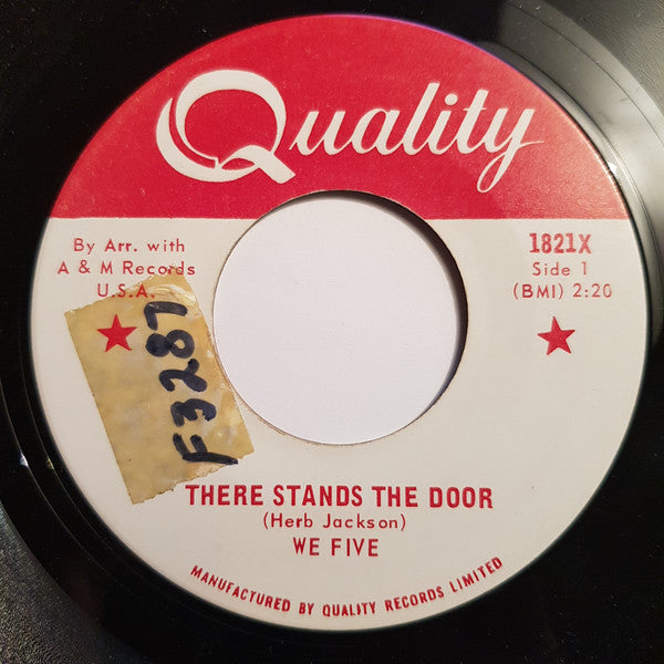 We Five : There Stands The Door / Somewhere (7", Single)