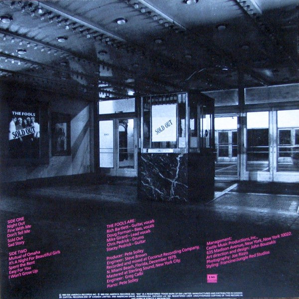 The Fools : Sold Out (LP, Album + 7", Promo, Whi)