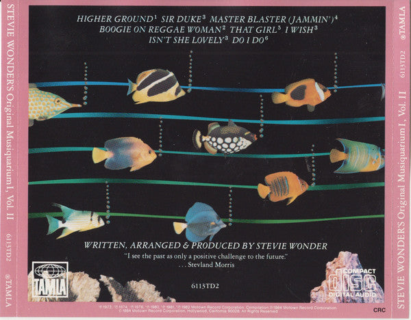Stevie Wonder : Stevie Wonder's Original Musiquarium I, Volume II (CD, Comp, Club)