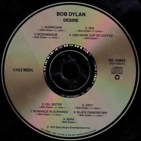Bob Dylan : Desire (CD, Album, RE, RP)